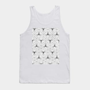 Hexagonal Pattern - White Concrete Tank Top